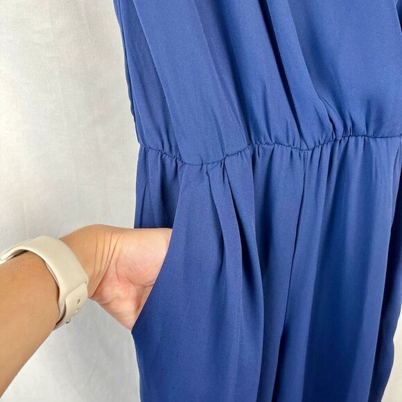 OODT Women’s Blue Wrap Jumpsuit Small - Picture 4 of 11